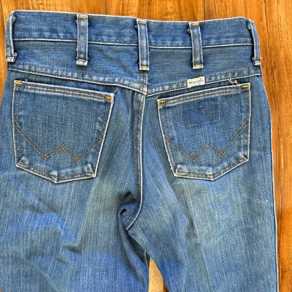 WRANGLER Womens Vintage Classic Blue Bootcut Western Jeans Size 4 - Picture 10 of 13